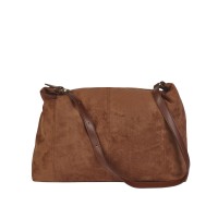 Lorenz  Suedette Finish Grain PU Large Slouchy Top Zip Tote-Sold Out -Awaiting New Stock!!